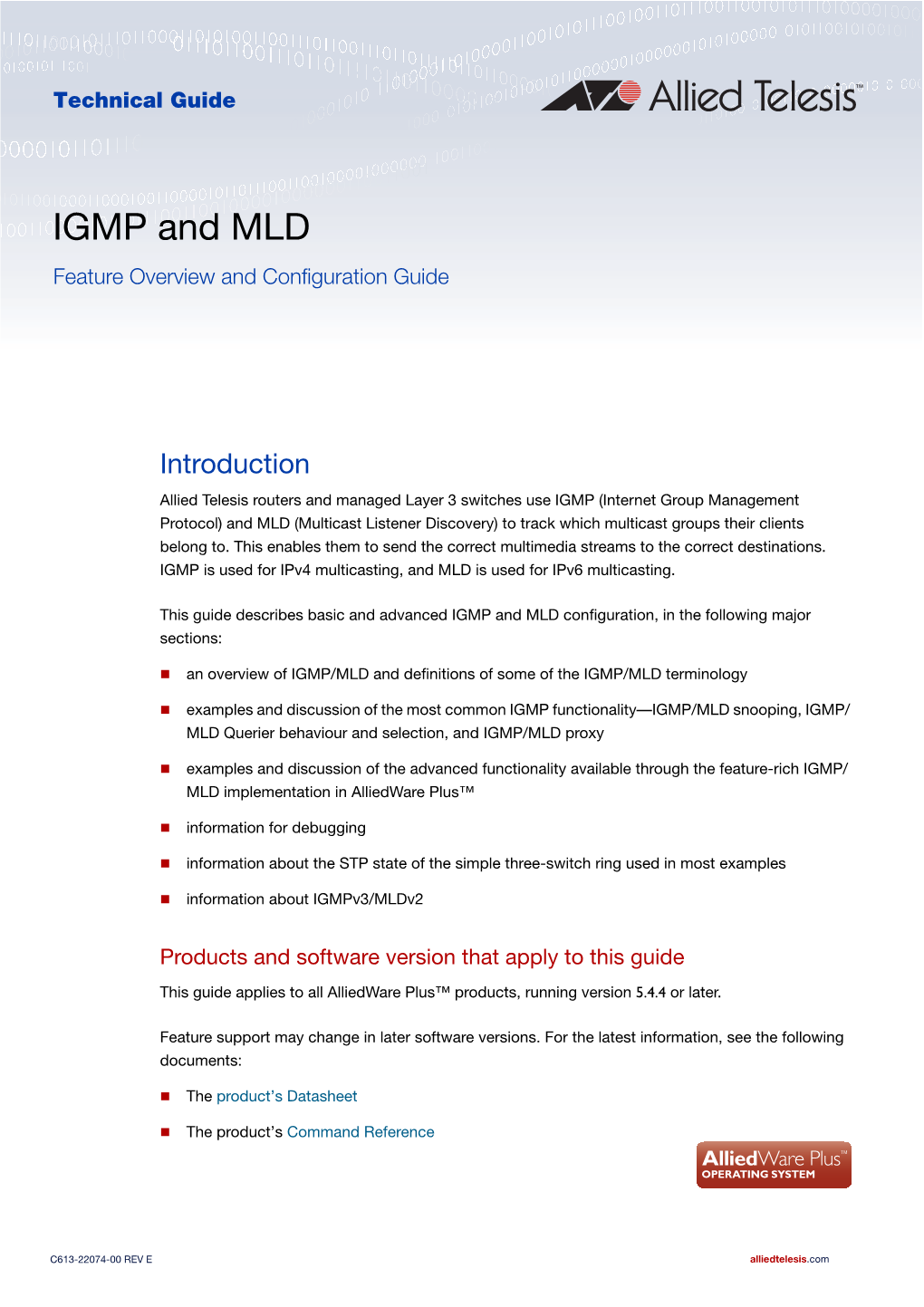 IGMP-MLD Feature Overview and Configuration Guide