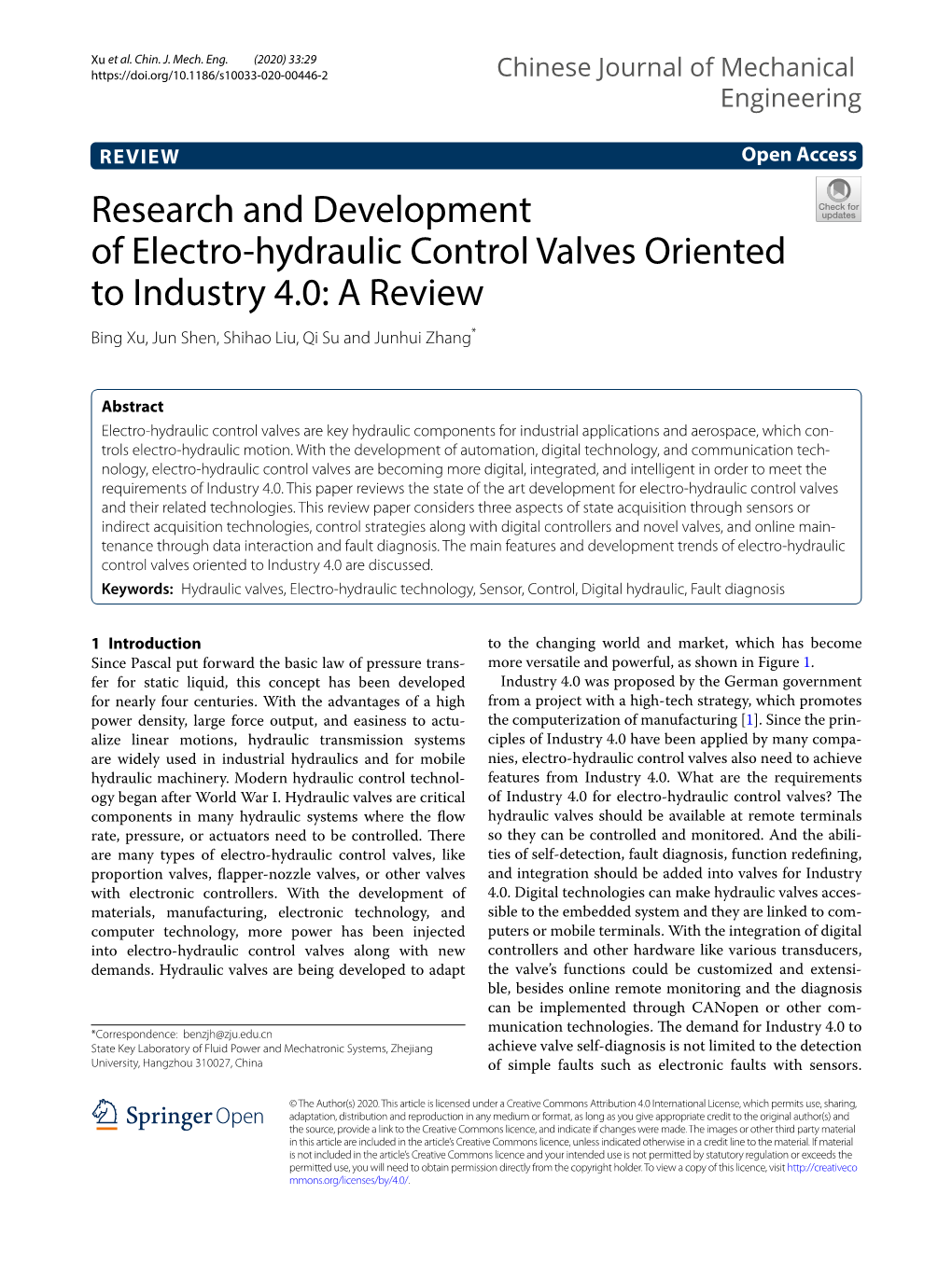 Research and Development of Electro-Hydraulic Control Valves Oriented