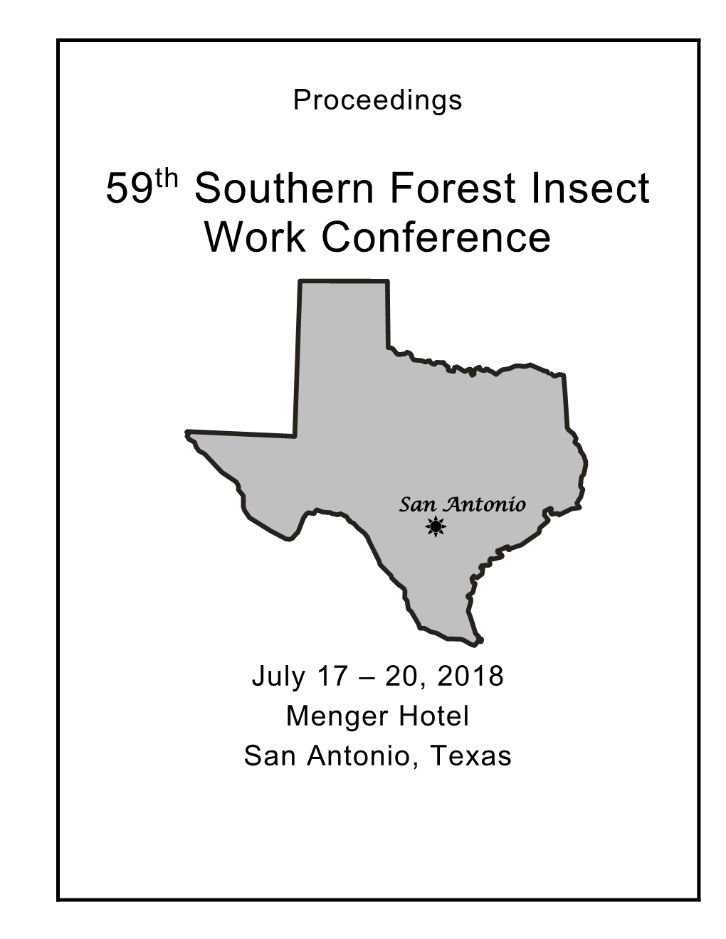 59 Southern Forest Insect Work Conference