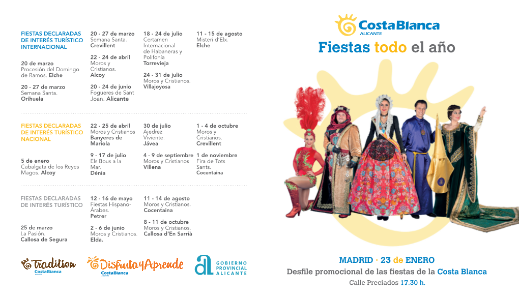 Fiestas Todo El Año 22 - 24 De Abril Polifonía 20 De Marzo Moros Y Torrevieja Procesión Del Domingo Cristianos