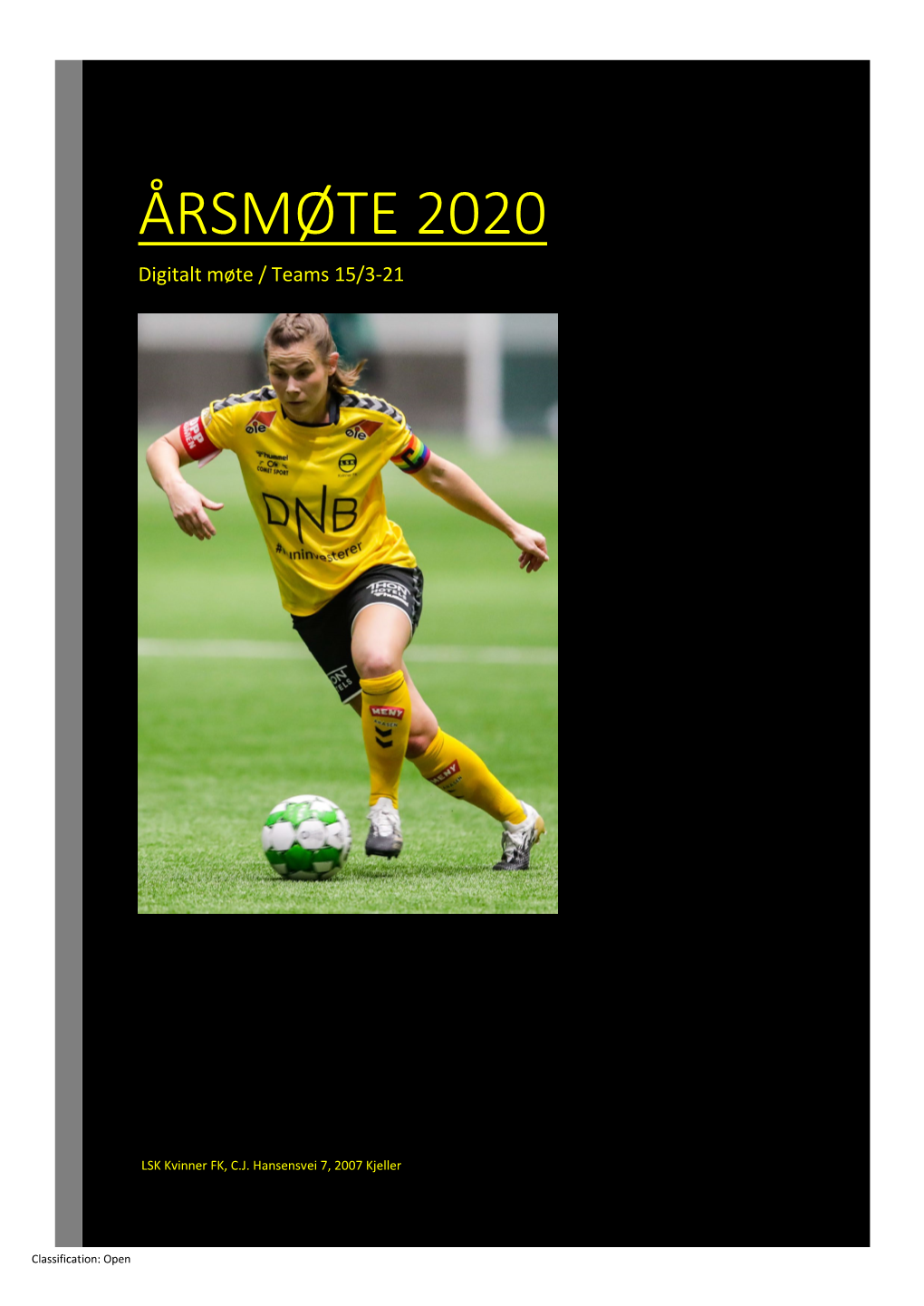 ÅRSMØTE 2020 Digitalt Møte / Teams 15/3-21