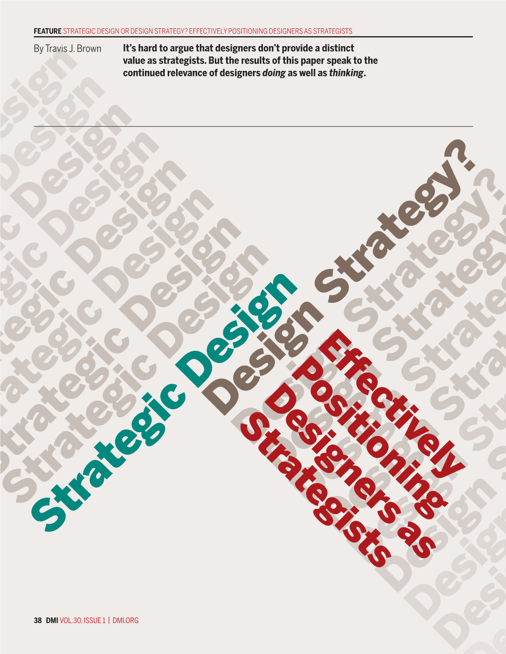 Strategic Design Or Design Strategy&#X0003f