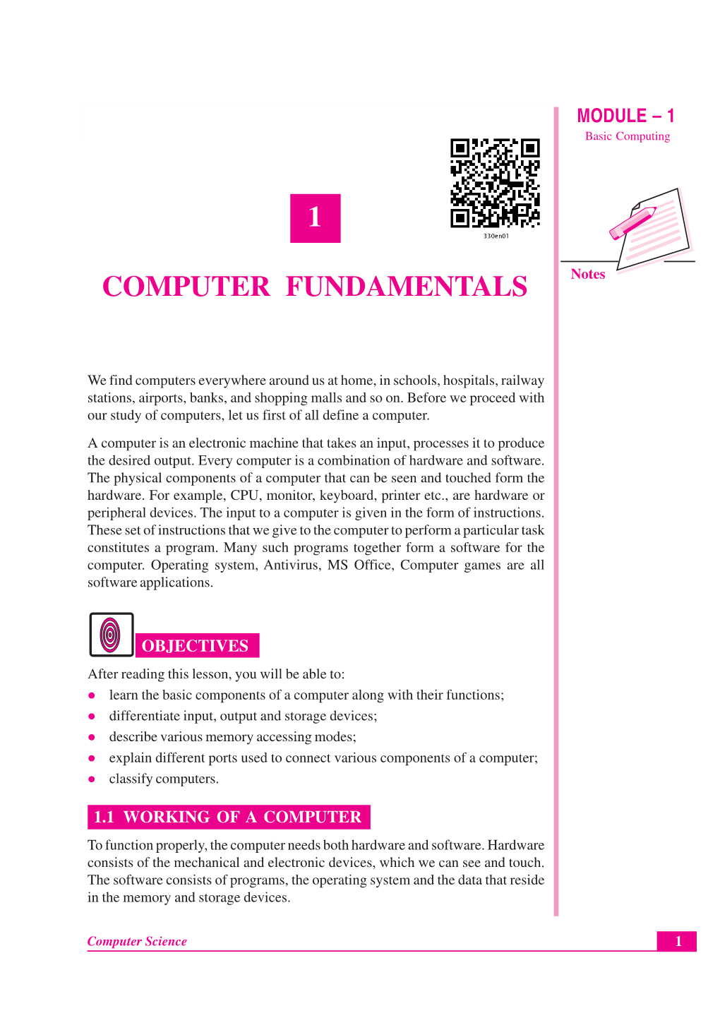 Lesson 1. Computer Fundamentals