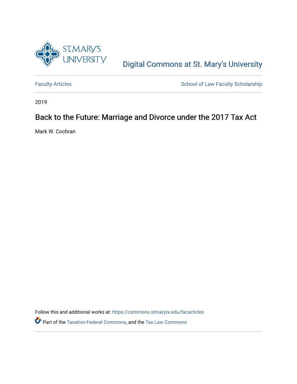 Marriage and Divorce Under the 2017 Tax Act