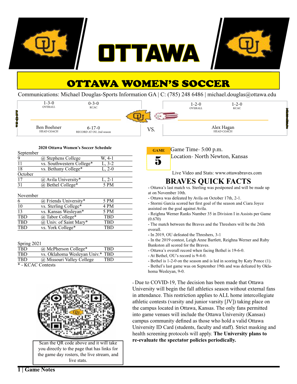 Ottawa University Athletics