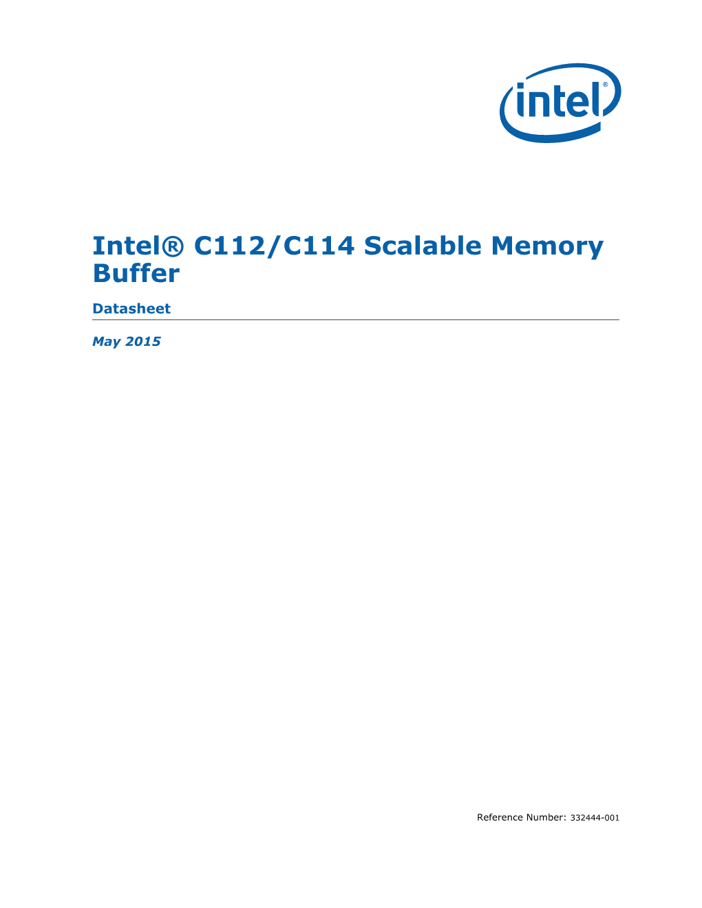 Intel® C112 and C114 Scalable Memory Buffer Datasheet