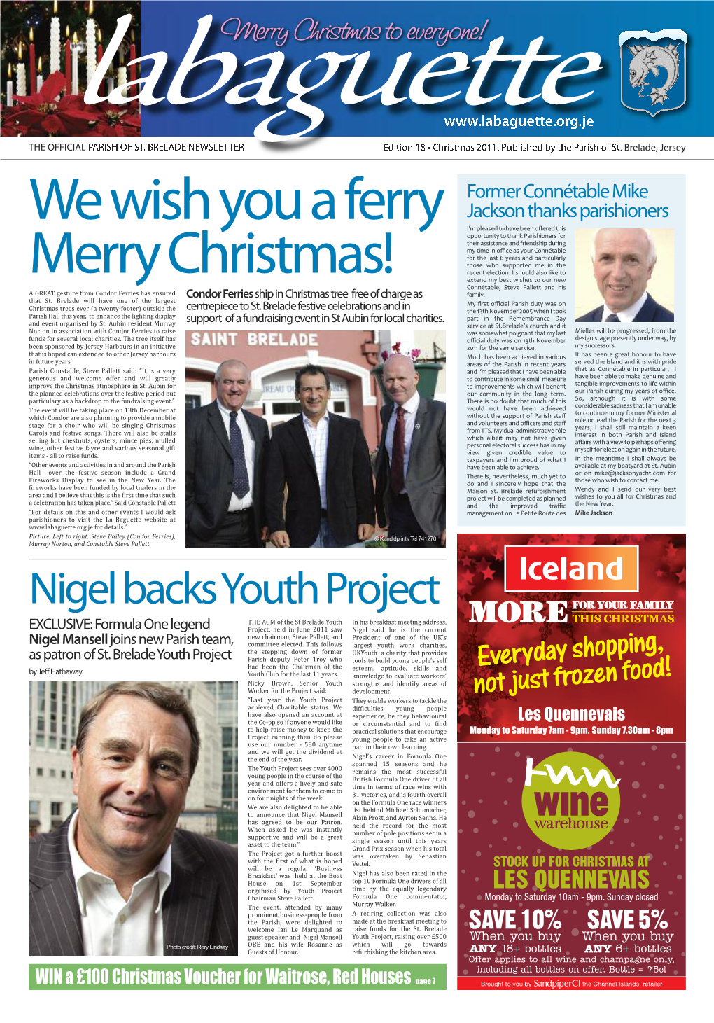 Nigel Backs Youth Project