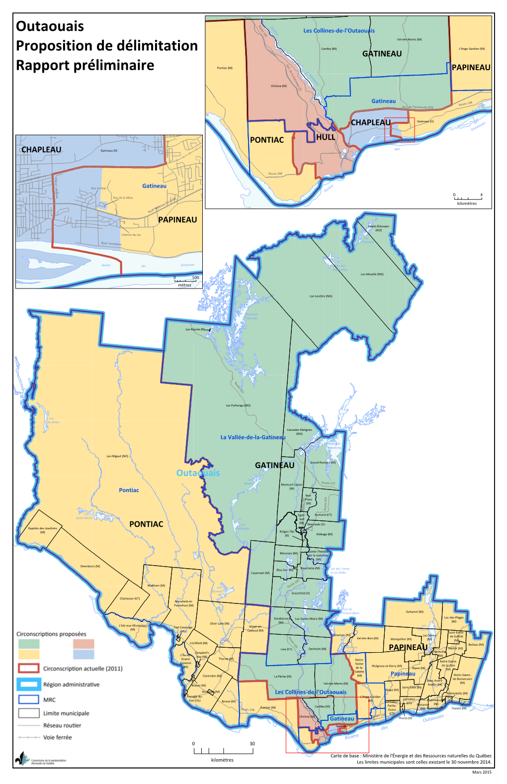 Outaouais Proposition De Délimitation Rapport Préliminaire