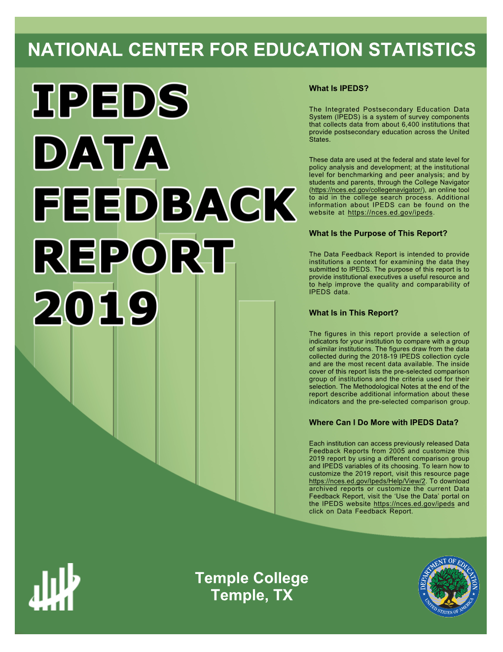 IPEDS Data Feedback Report 2019