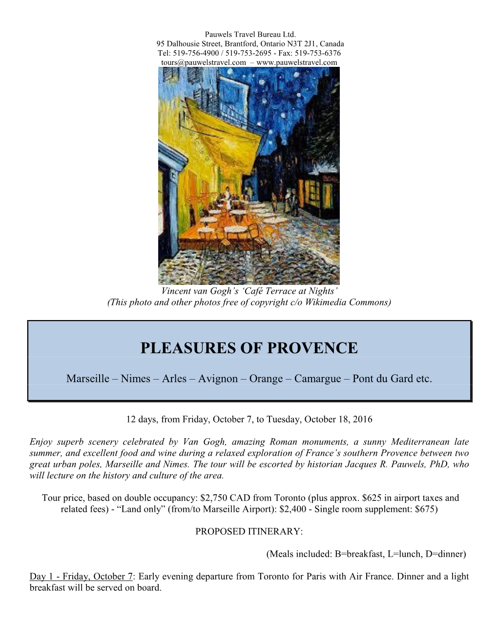 Pleasures of Provence