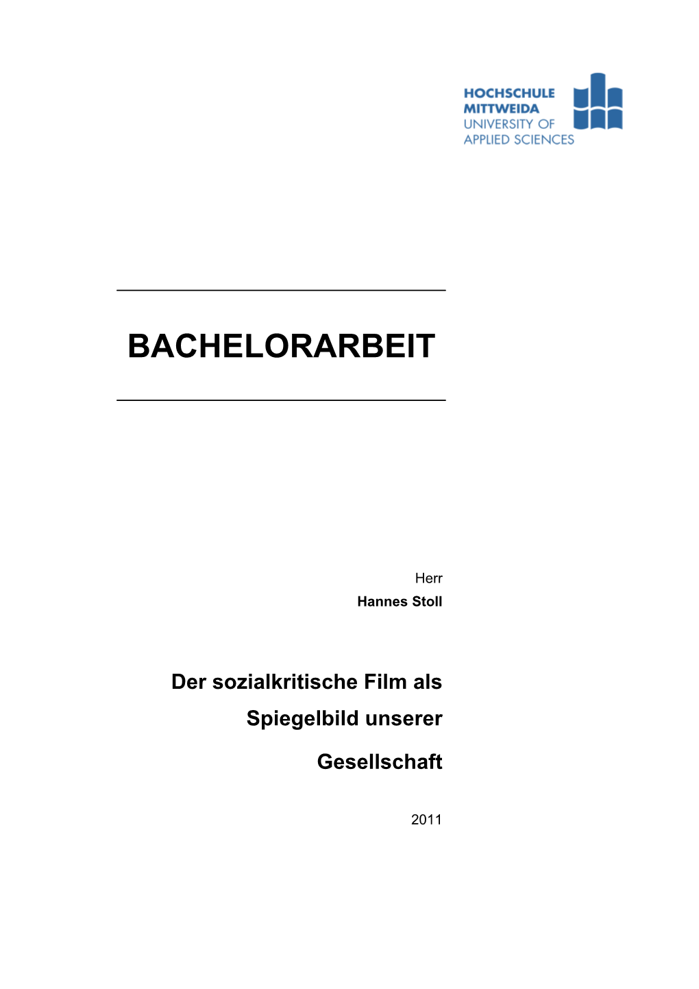 Bachelorarbeit