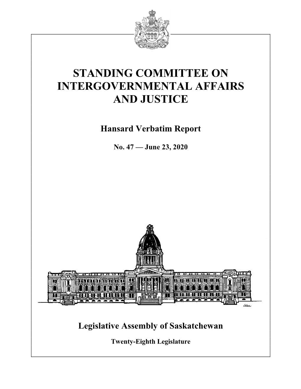 June 23, 2020 Intergovernmental Affairs and Justice Committee 765