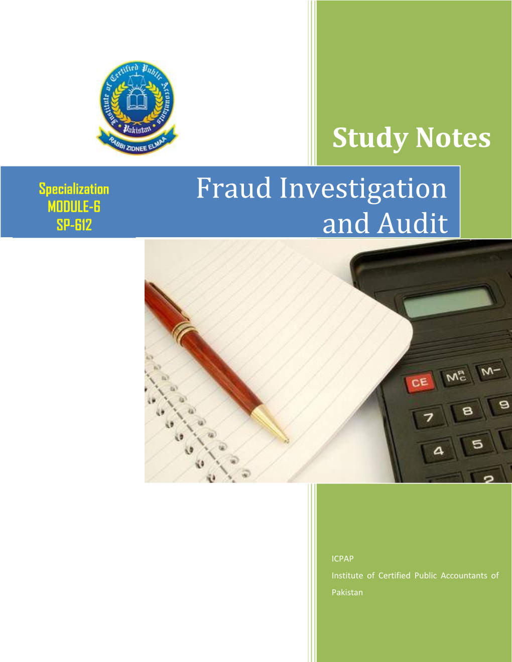 Fraud Investigation and Audit ICPAP