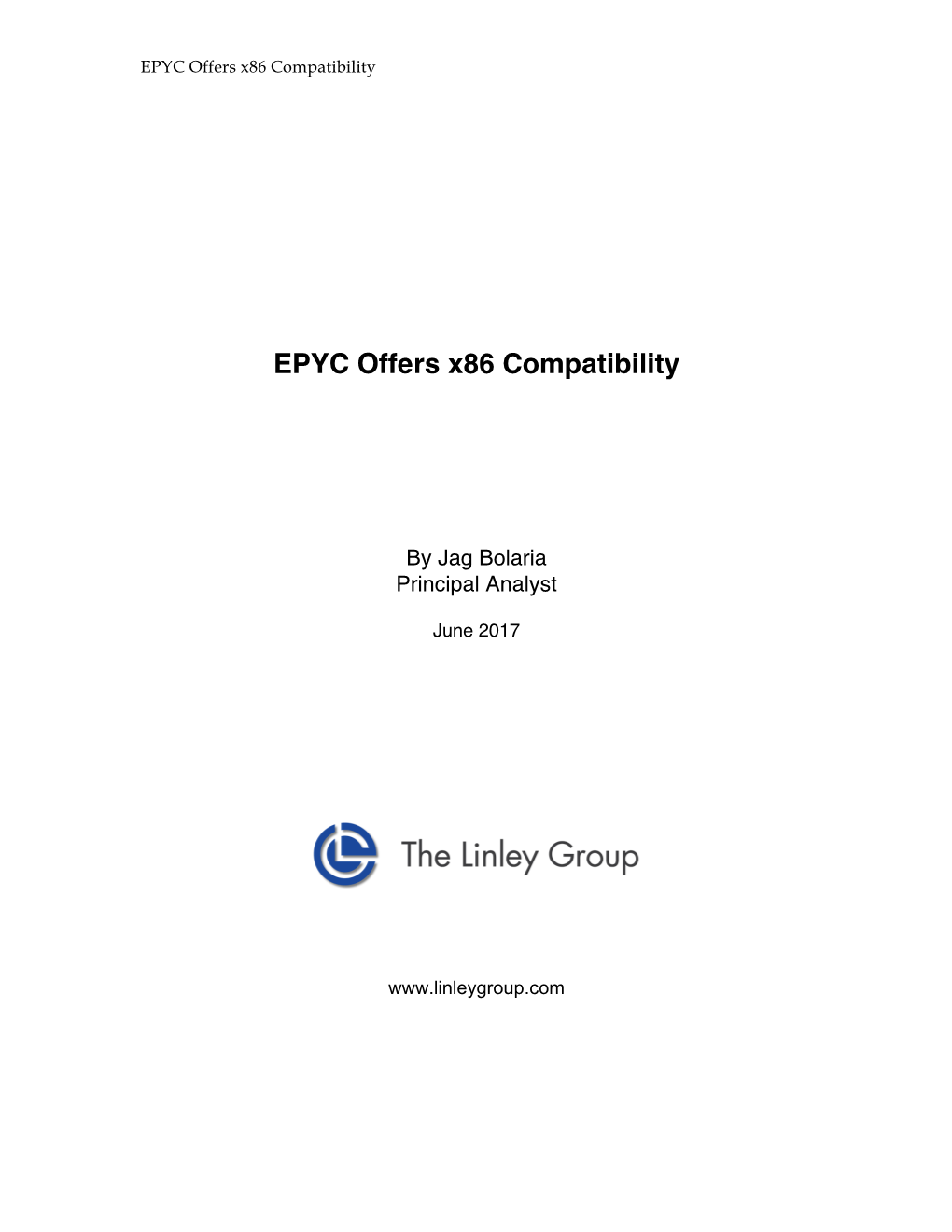 EPYC Offers X86 Compatibility