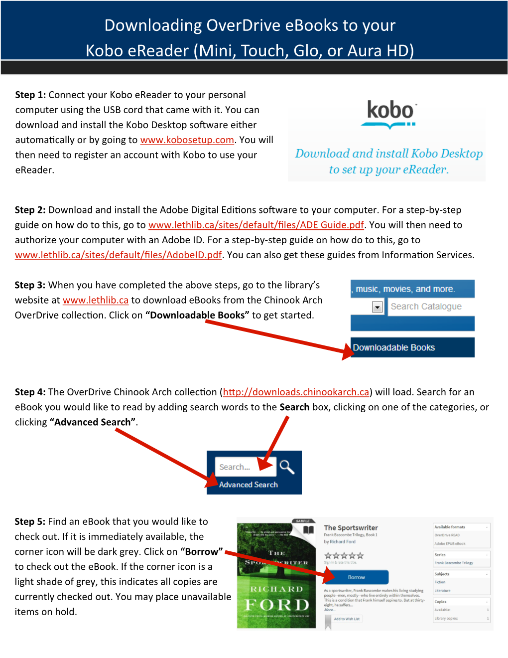 Downloading Overdrive Ebooks to Your Kobo Ereader (Mini, Touch, Glo, Or Aura HD)