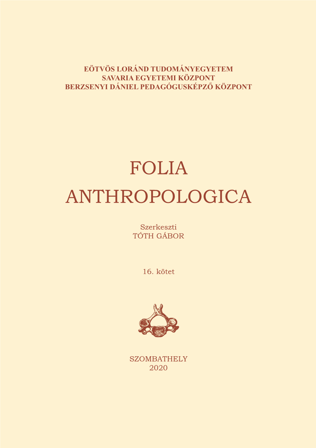 Folia Anthropologica  16