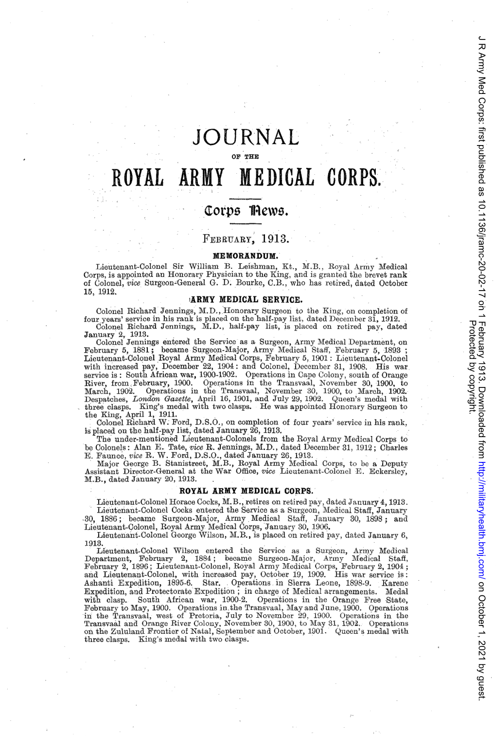 Royal Army Medical Corps