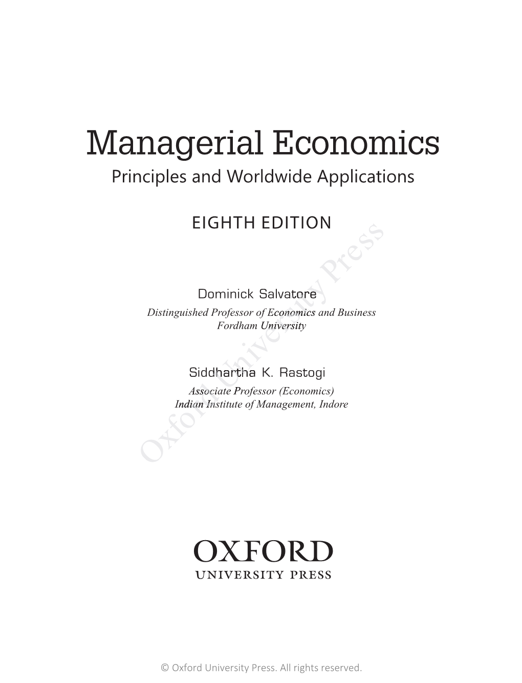 Managerial Economics Principles And Worldwide Applications - DocsLib