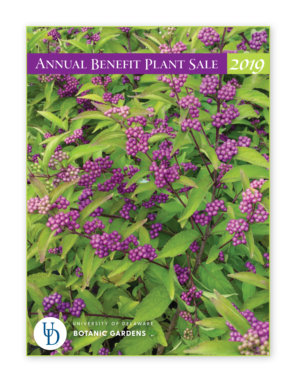 2019 UDBG Spring Plant Sale Catalog
