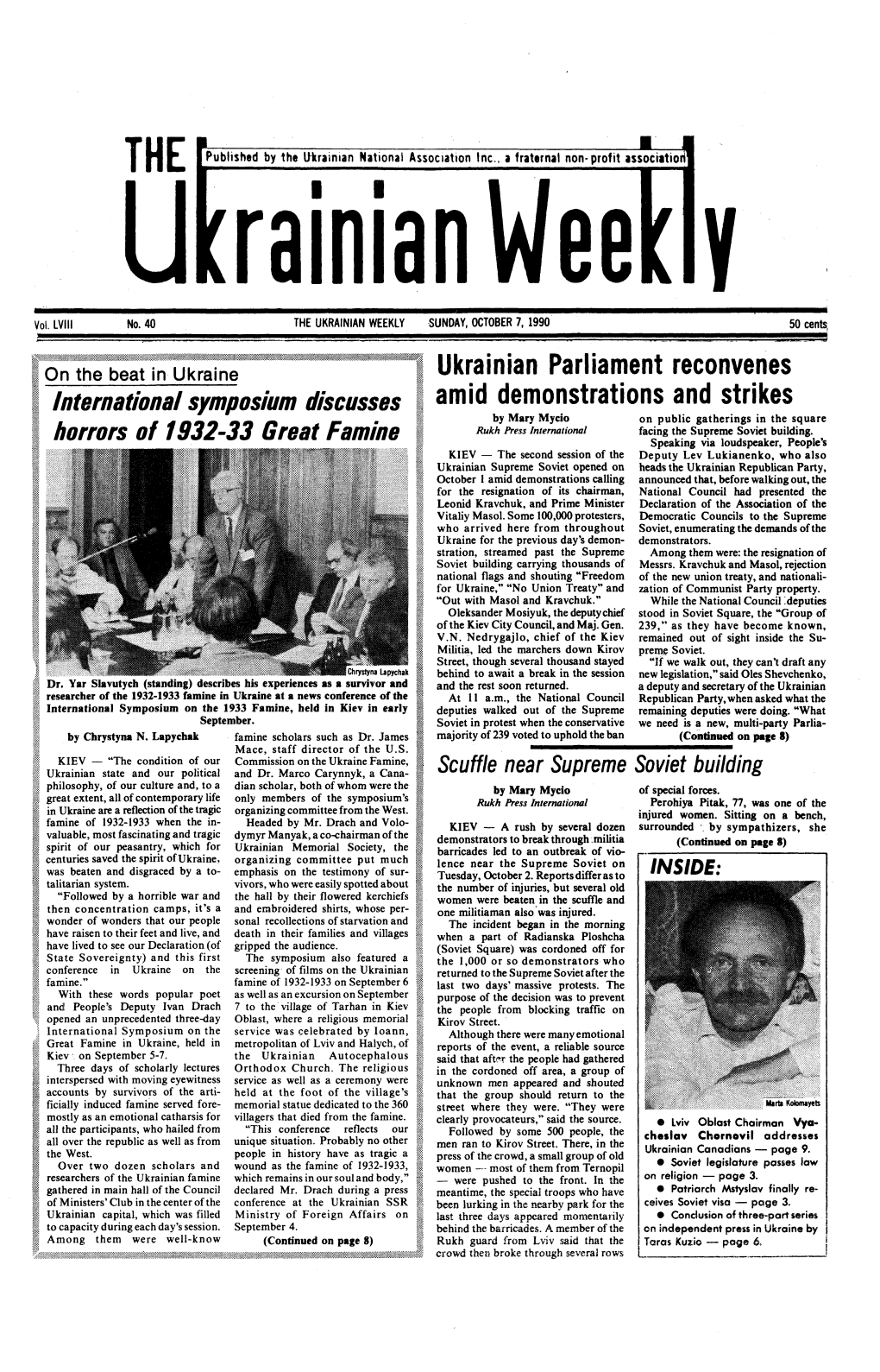 The Ukrainian Weekly 1990, No.40
