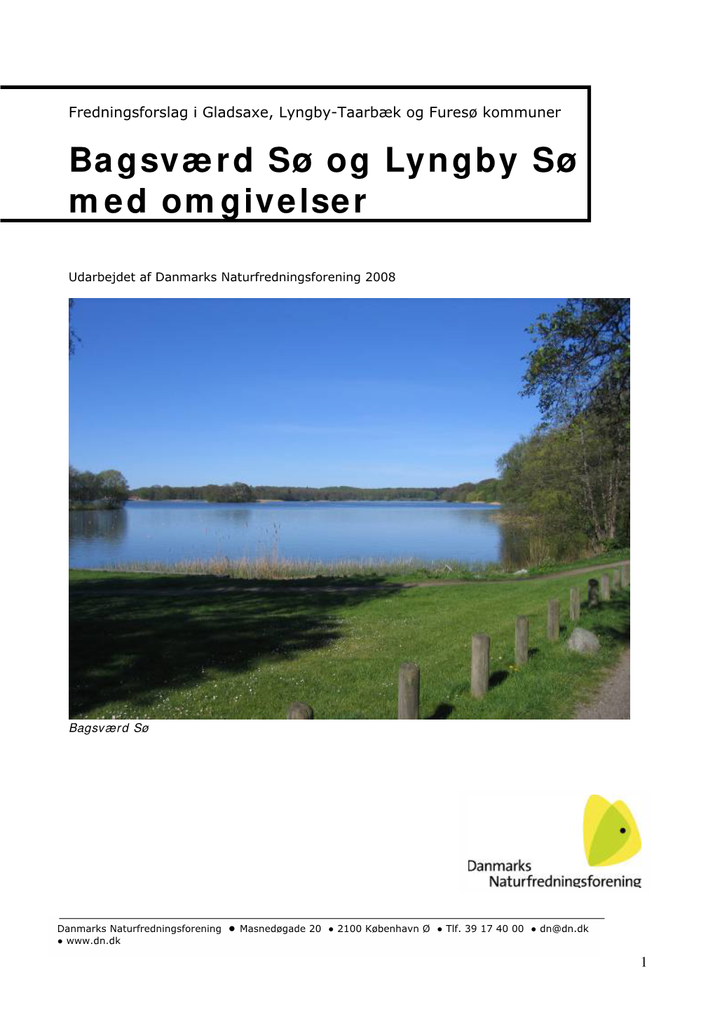 Bagsværd Sø Og Lyngby Sø Med Omgivelser