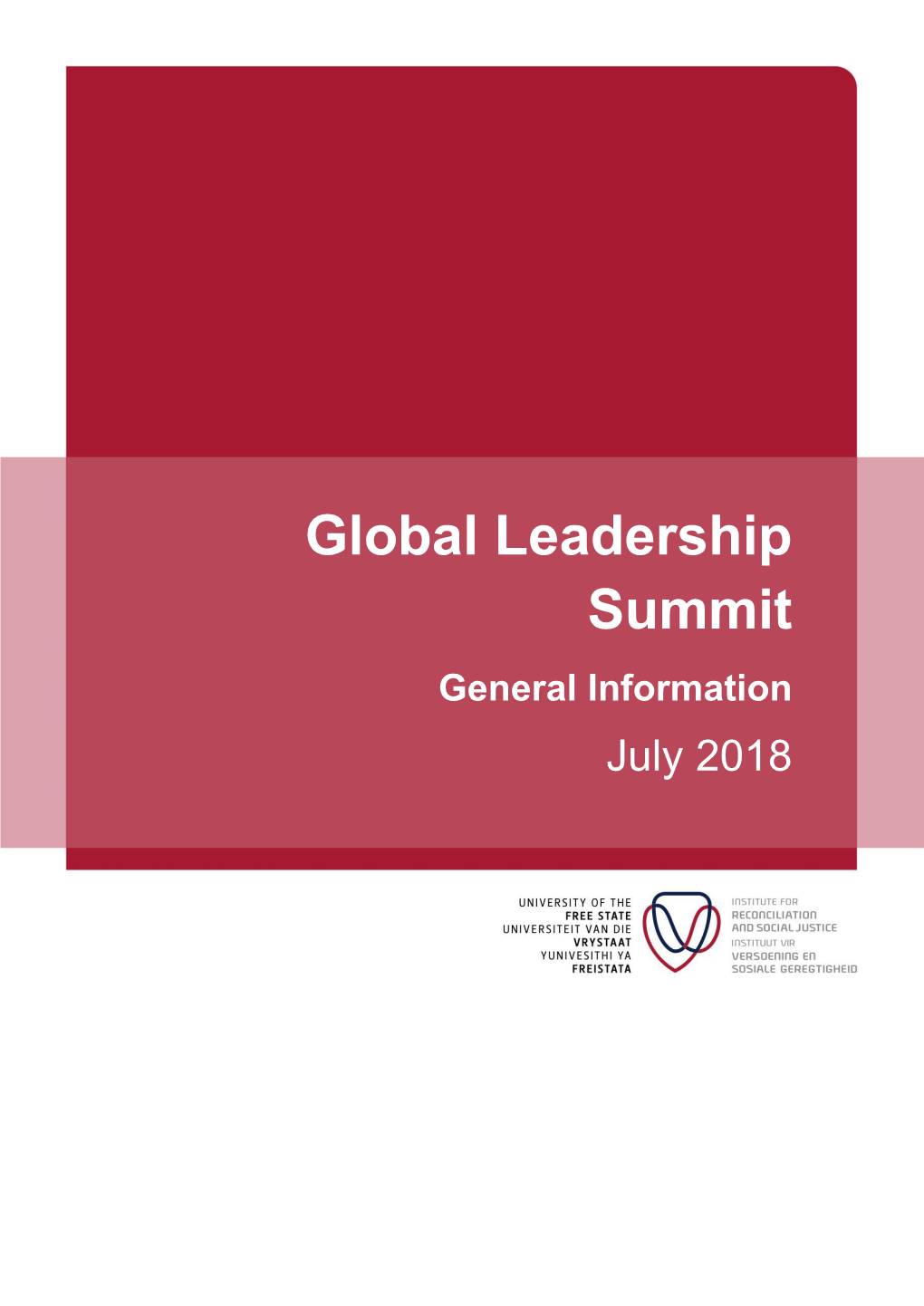 Global Leadership Summit General Information July 2018