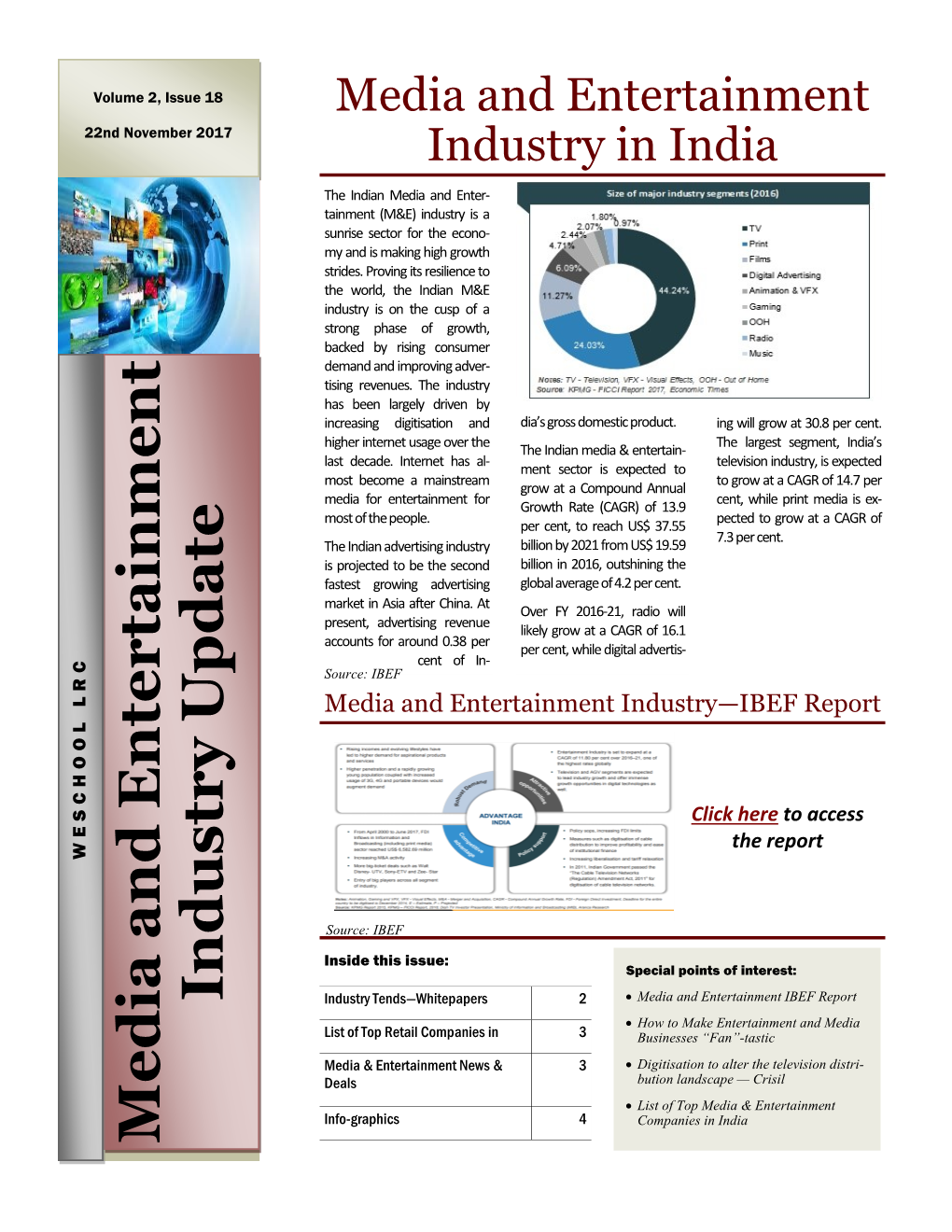 Media and Enterta Inment Industry Update