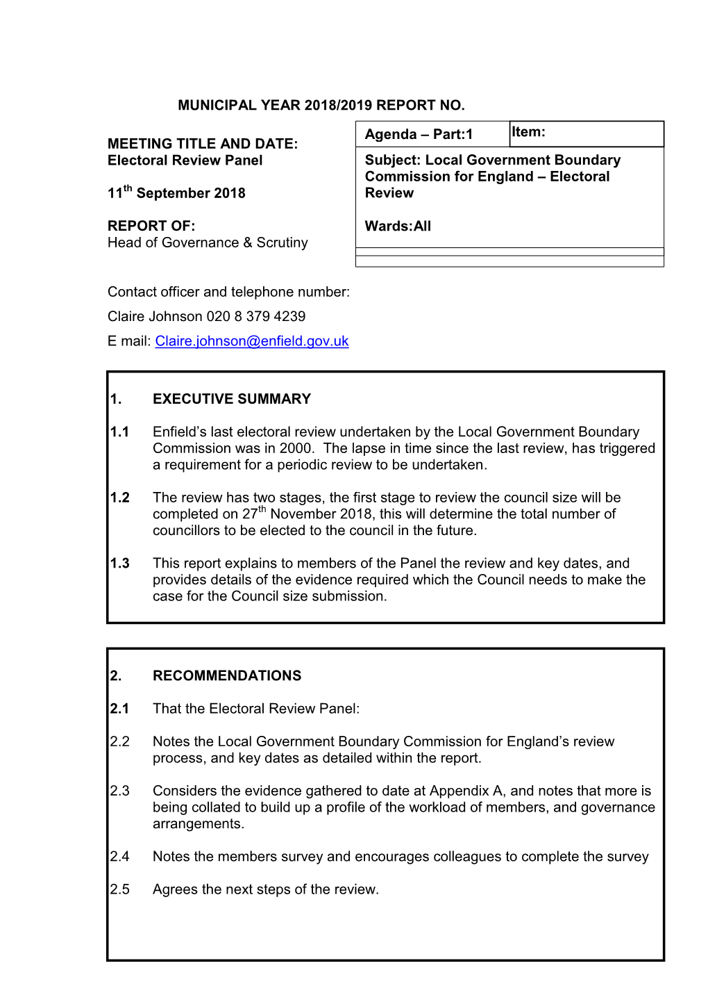 Local Government Boundary for England