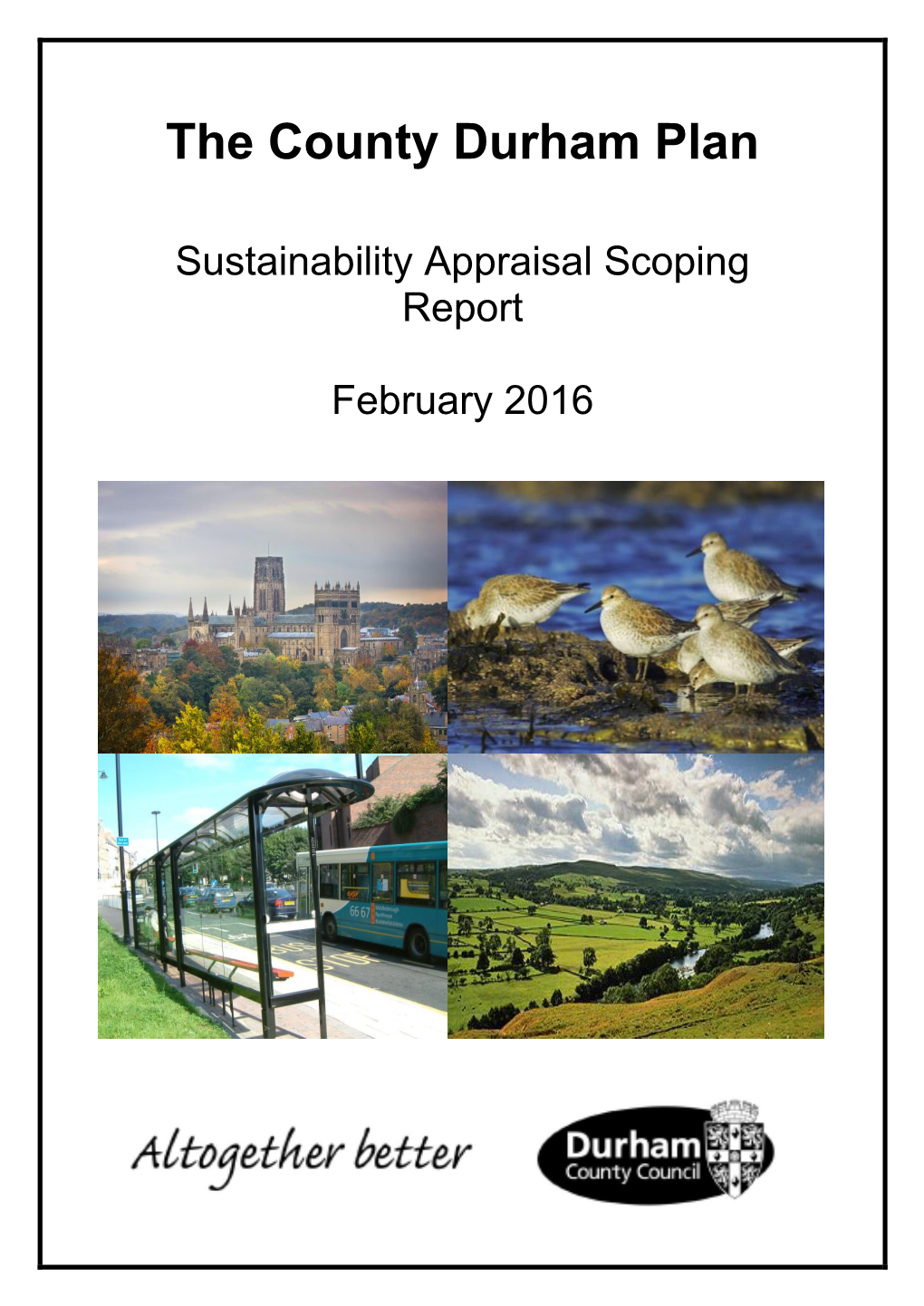 Sustainability Appraisal Scoping Report (2016) Contents