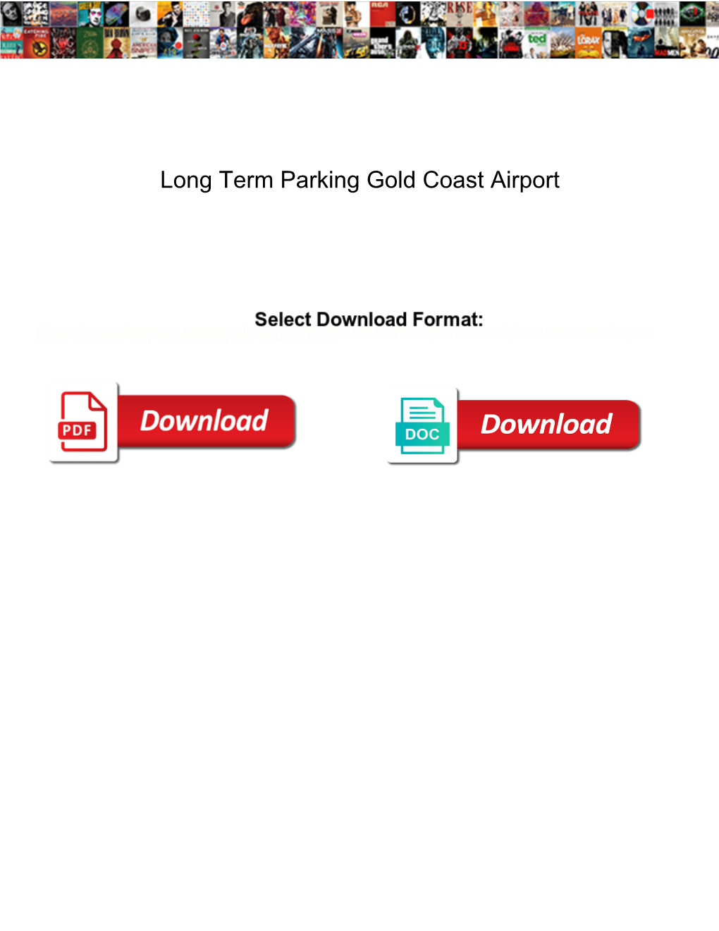 Long Term Parking Gold Coast Airport