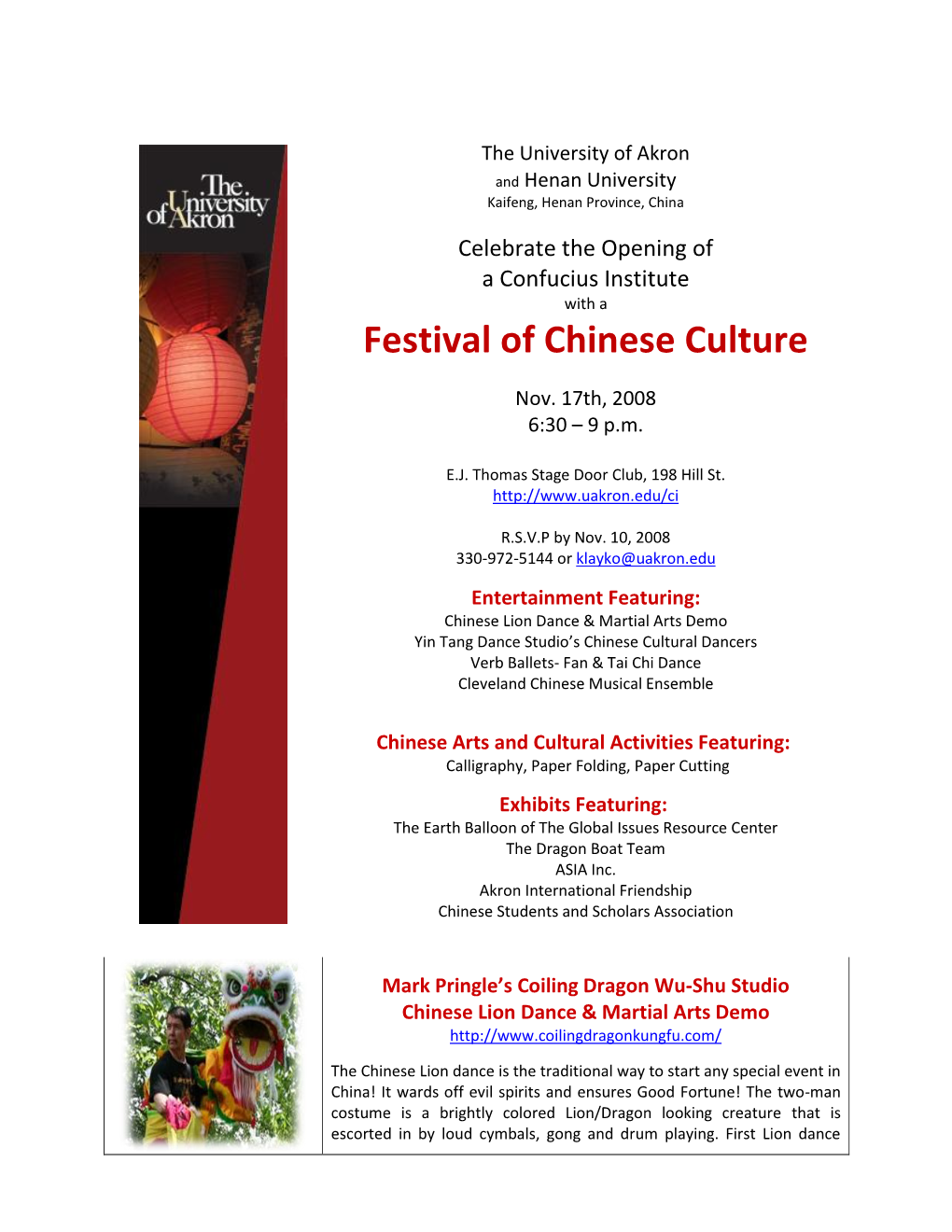 Festival of Chinese Culture