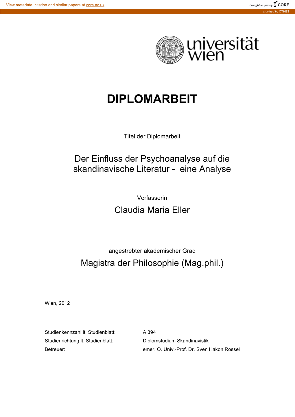 Diplomarbeit