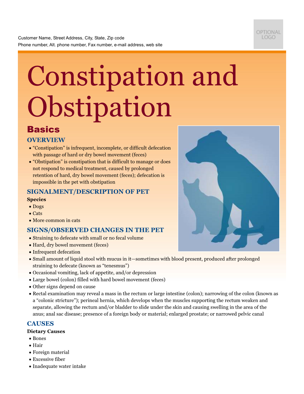 Constipation and Obstipation
