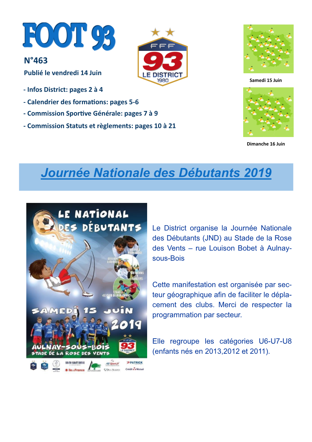 Journée Nationale Des Débutants 2019