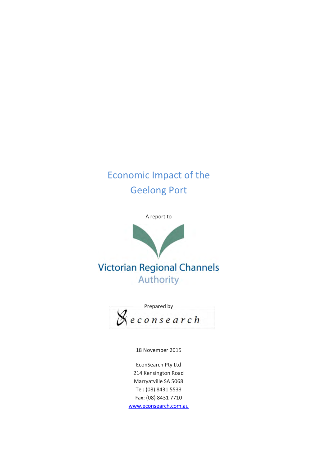 Economic Impact of the Geelong Port