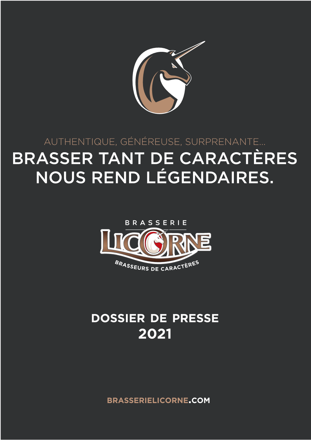 Dossier De Presse – Brasserie Licorne – Année 2021