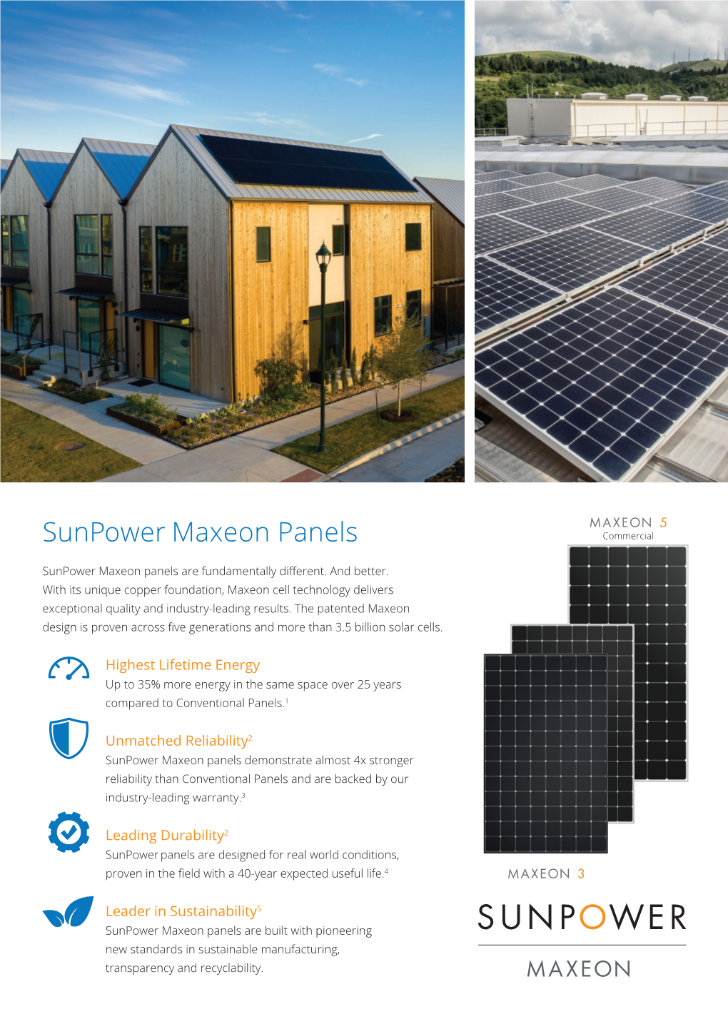 Sunpower Maxeon Panels Commercial