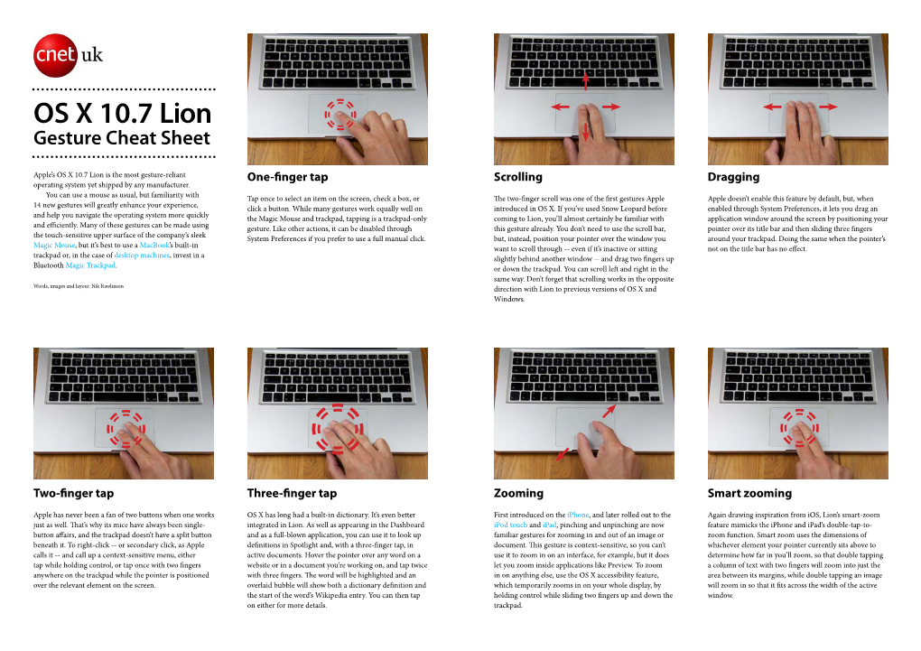 OS X 10.7 Lion Gesture Cheat Sheet