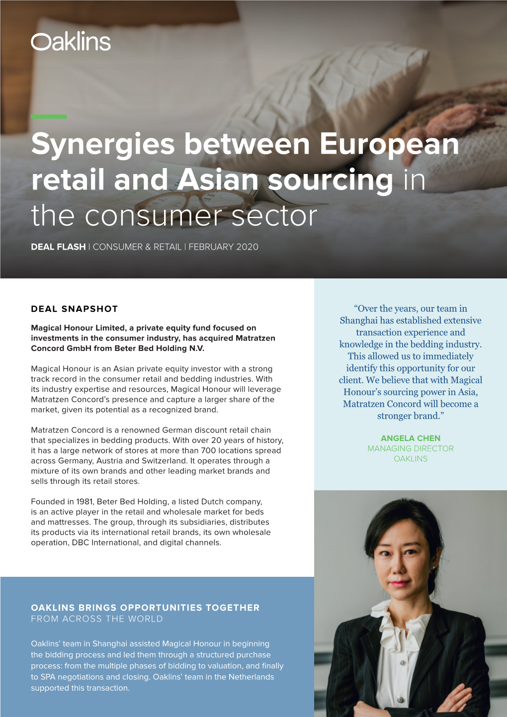 Synergies Between European Retail and Asian Sourcing in the Consumer Sector