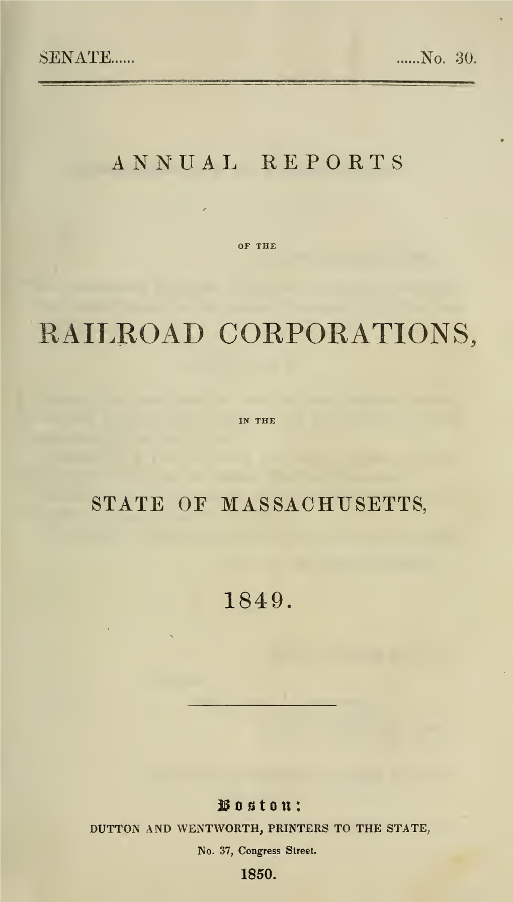 Annual Reports of the Railroad Corporations in the State Of