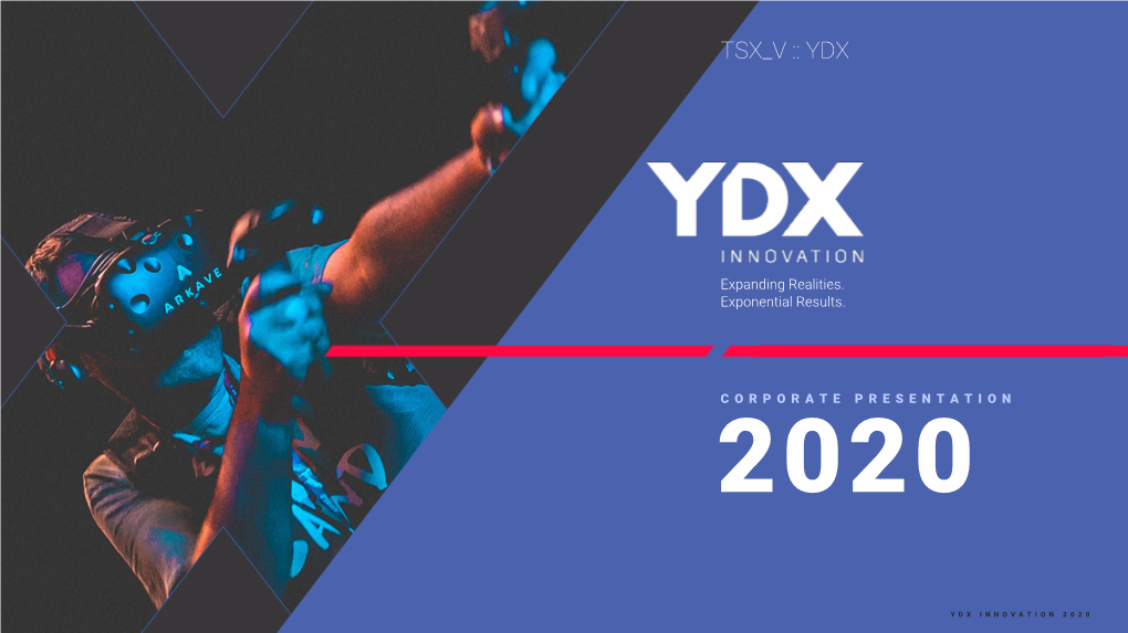 Ydx Innovation 2020 Corporate Presentation