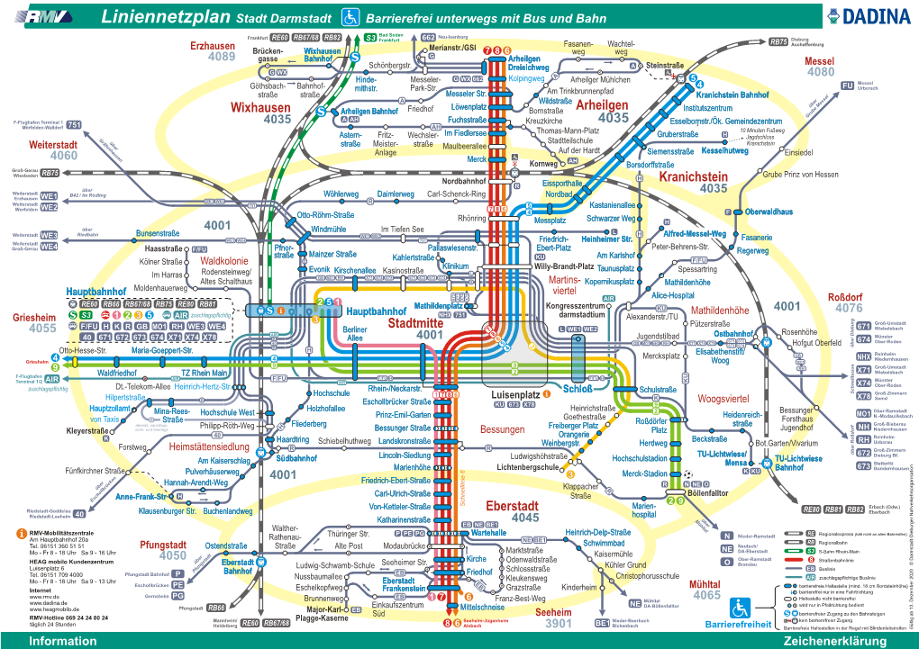 Liniennetzplan Stadt Darmstadt Barrierefrei Unterwegs Mit Bus Und Bahn