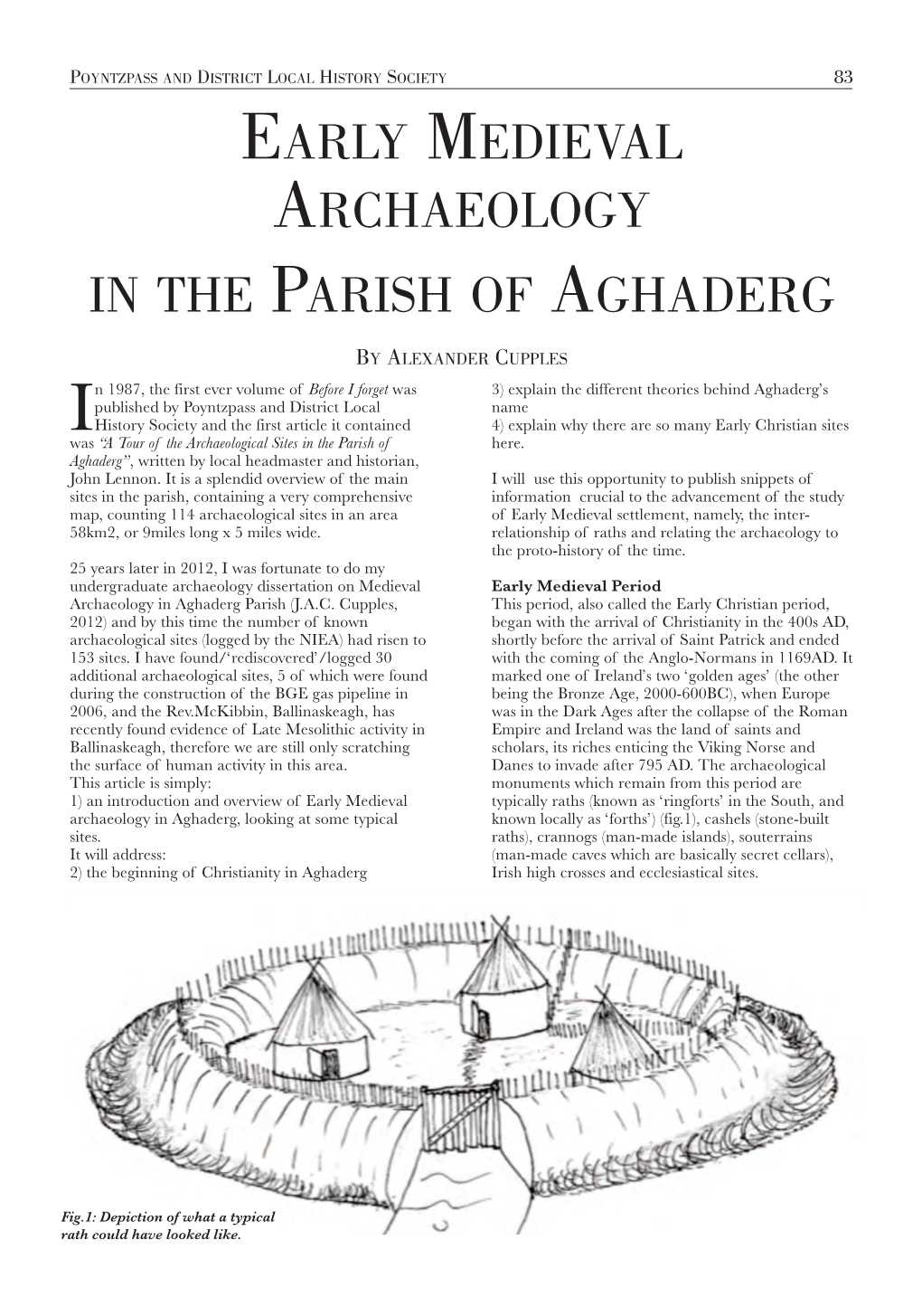 Early Medieval Archaeology in the Parish of Aghaderg