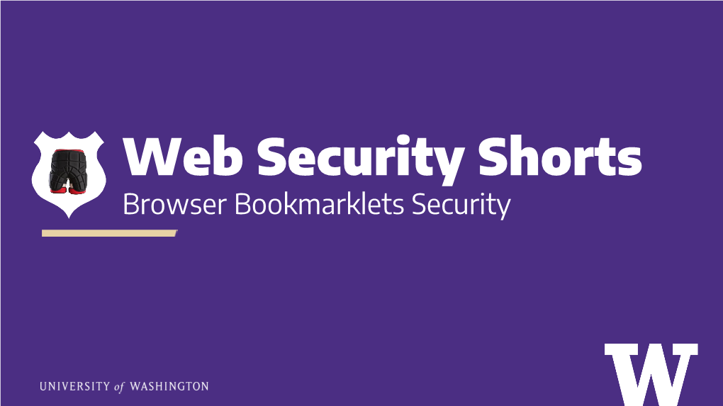 Browser Bookmarklets Security Browser Bookmarklet Security