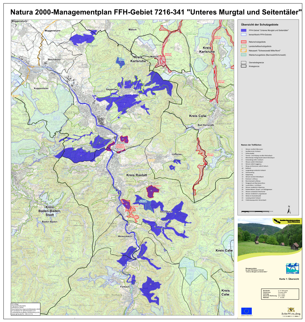 Natura 2000-Managementplan FFH-Gebiet 7216-341 "Unteres Murgtal Und Seitentäler"