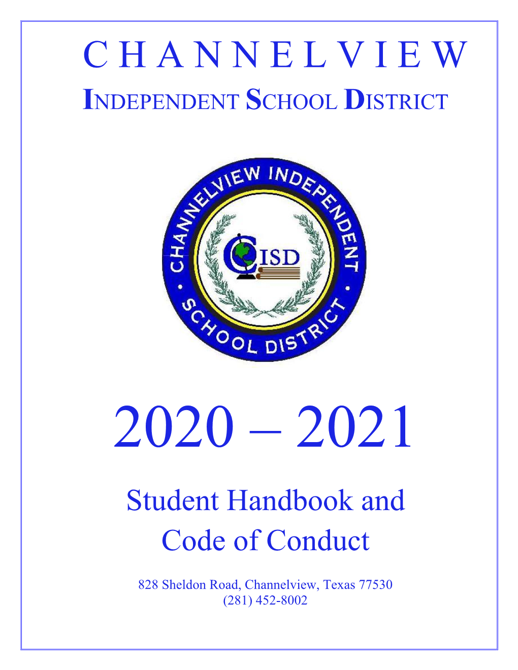 2020-2021 Student Handbook and Code of Conduct