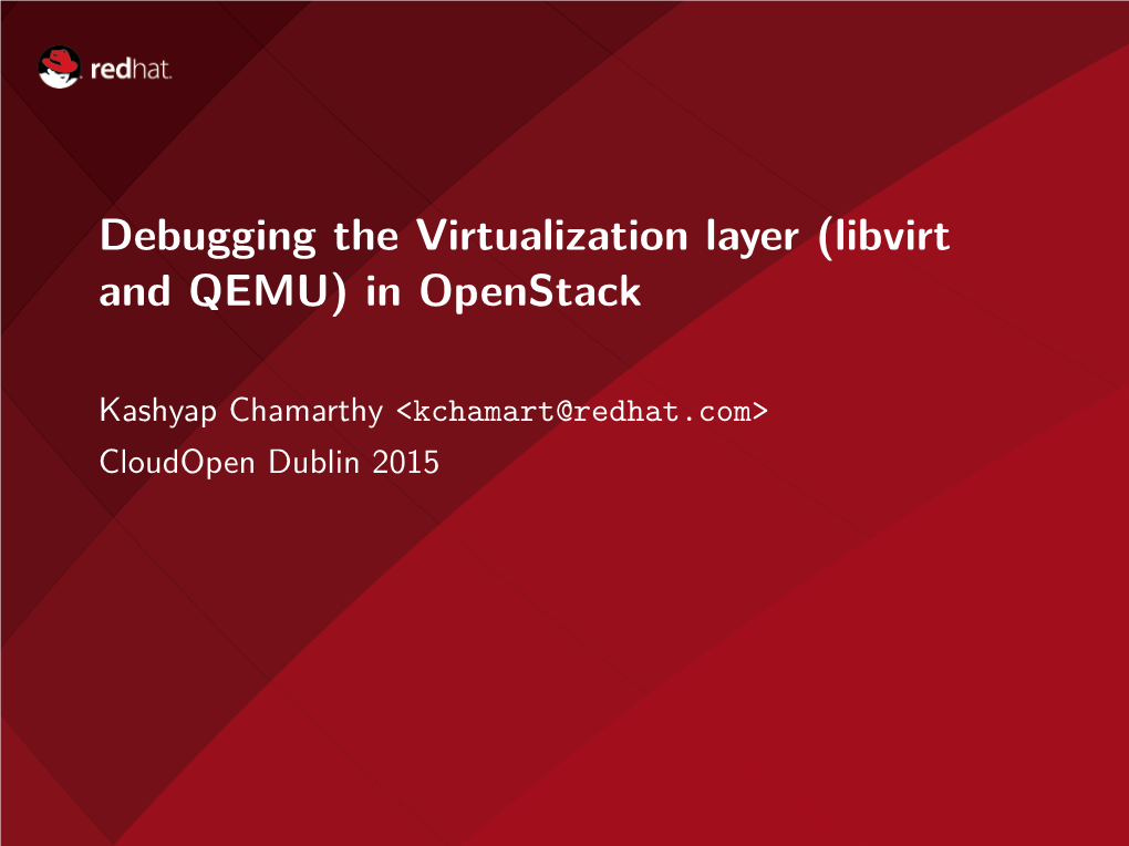 Libvirt and QEMU) in Openstack