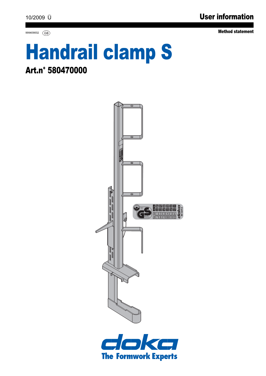 Handrail Clamp S Art.N° 580470000