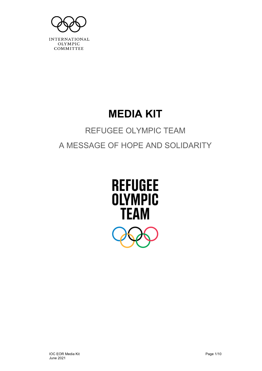 Refugee Olympic Team a Message of Hope and Solidarity