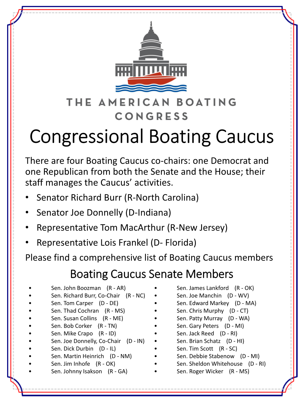 Congressional Boating Caucus